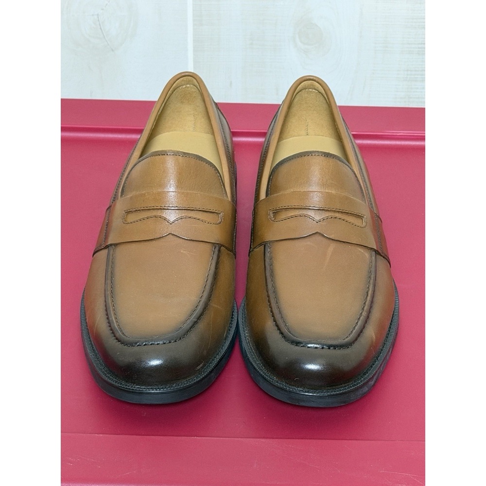 Cole Haan Luxury Hawthorne Penny Loafers Cognac 9.5 M